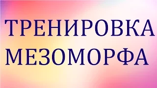 Тренировка МЕЗОМОРФА. Как правильно питаться.