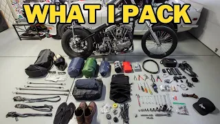 What I Pack On My Bike for Camping Trip