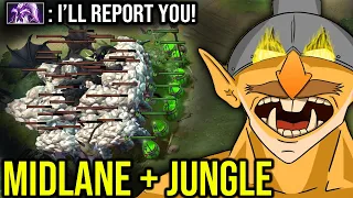 100% Next Level Mid Techies He Farming Ancient Camps -- WTF Crazy Farming Trick in 7.29