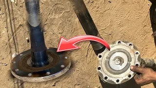 How Broken Axle Rear Wheel || Axle Repairing with Amazing Technique Restoration Repair mechanic…………