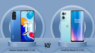 Xiaomi Redmi Note 11 4G Vs OnePlus Nord CE 2 5G - Full Comparison [Full Specifications]