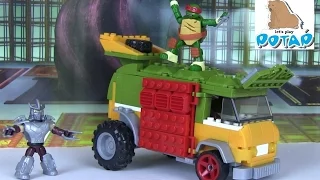 TMNT Party Wagon Черепашки Ниндзя. Раф Против Шреддера! Игры и Игрушки для Мальчиков