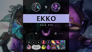 Ekko Mid vs Kennen - NA Master Patch 14.10