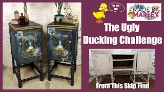 The Ugly Duckling Challenge, how to make bedside cabinets out of a dresser