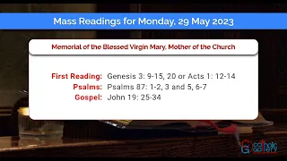 Catholic Mass Readings in English - May 29 2023