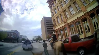 BODY CAM VIDEO: White Texas Police On Horseback Lead Handcuffed Black Man By Rope