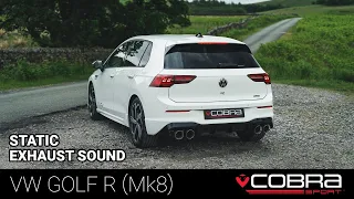 VW Golf R (Mk8) Exhaust Sound - Cobra Sport Exhausts Race GPF Back Exhaust Static Example