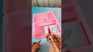 Pink makeup box