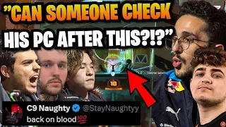 how C9 Naughty left the TOP Teams in Apex in SHAMBLES with Bloodhound in ALGS Scrims!