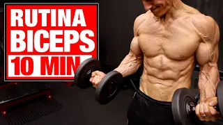 Rutina de BICEPS EN CASA | 10 Minutos (SETS Y REPS INCLUIDAS)