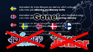 Disney Channel & Disney Junior Scandinavia shutdown on Allente (2022.02.28)