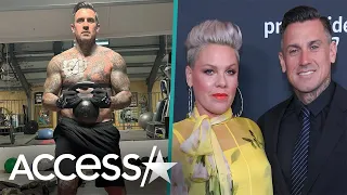 Pink's Husband Carey Hart Lifts Weights With Chest Catheter