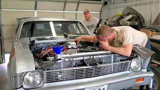 1969 Nova first start. 540 big block chevy.