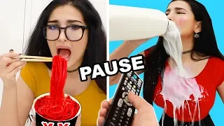 Extreme PAUSE CHALLENGE (Hot and Spicy Food)