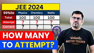 Minimum Questions to Attempt in JEE 2024 to Score 99%ile 🚀 | JEE Mains 2024 | Harsh Sir @VedantuMath