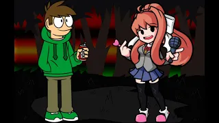 four Way fracture but sings it's eddsworld vs ddlc Friday night funkin' cover