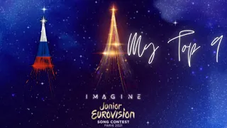 Junior Eurovision Song Contest 2021 - MY TOP 9 (with comments) (New: Russia)