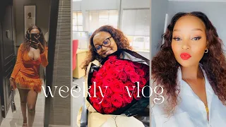 Vlog|In my receiving flowers era|Date night| Got a rug and air fryer| Out with my gals