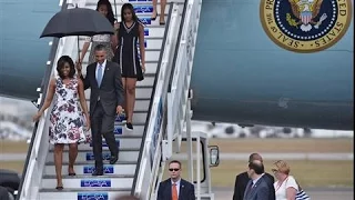 President Obama Arrives in Cuba for Historic Visit