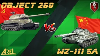 Object 260 vs WZ-111 5A / WoT Blitz / quick comparison and gameplay