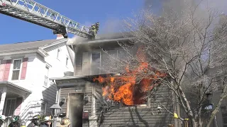 PRE-ARRIVAL:  Apartment fire goes 2-alarms at 729 3rd Street in Catasauqua, Pennsylvania