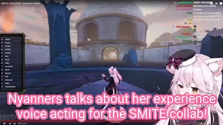 Nyanners talks about her experience voice acting for the SMITE collab