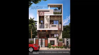 20x40 House plan with car parking  / 20x40 house Design / House design / Parapet wall Design