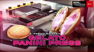 Gelato Panini Ice Cream - UFO Gelato Burger (Cooking Video) Fresco Malaysia Review