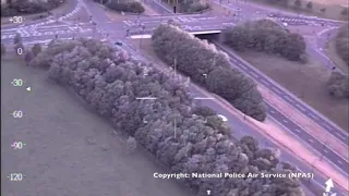 Police footage captures 15 minute pursuit