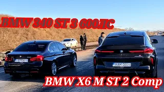 Самые Быстрые! BMW X6 M ST 2 VS BMW 340 ST 2 600ЛС VS BMW X6 ST 2.