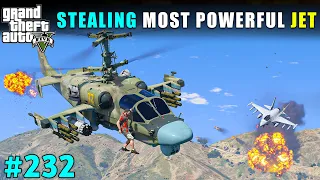 STEALING THE MOST POWERFUL FIGHTER JET FROM AIRCRAFT CARRIER | GTA V GAMEPLAY #232 | GTA 5