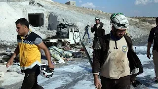 Russian airstrikes in Syria's rebel-held Idlib