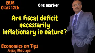 Are Fiscal deficit necessarily inflationary in nature?-Government Budget-Class 12th economics#shorts