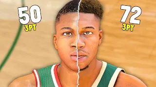 I Hit A Half Court Shot With Giannis In Every NBA 2K!