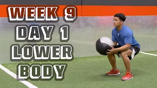 Offseason Football Workout Program: Lower Body | Week 9 Day 1