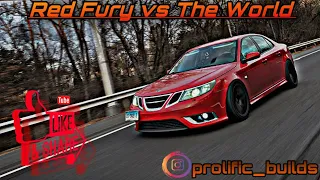 BIG TURBO SAAB 9-3 AERO XWD vs THE WORLD! Dodge 392 SRT, Audi S4, FBO MK7 GTI, Kia Stinger