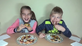 Пицца челлендж! GUESS THE PIZZA CHALLENGE | Pizza Eating Challenge | Eating Competition!  ピザチャレンジャー