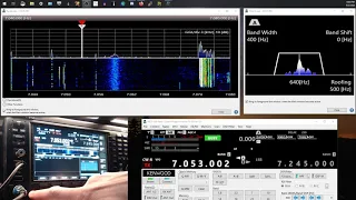 TS-890S remote control with bandscope over LAN (direct audio)