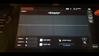 Korg Pa5x Sampling Menu full demonstration