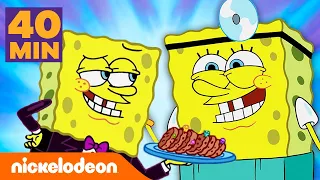 SpongeBob Schwammkopf | SpongeBobs lustigste Jobs: 40 MINUTEN lang | Nickelodeon Deutschland
