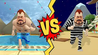 Dark Riddle 2 vs Dark Riddle Updater ( SURFER vs PRISONER ) New Prank Funny Gameplay