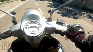 vespa polini 177 acceleration 0-100kmh 12,5sec FAIL due to slipping clutch