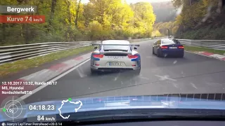 I 30 N vs GT3  Nordschleife DSK