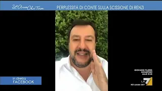 Matteo Salvini in diretta su Facebook: "Solo in questi giorni alé, sono già sbarcati mille ...