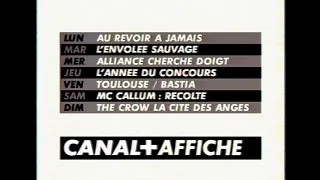 CANAL+ Bande-annonce Vos soirées du 12 au 18 octobre 1998