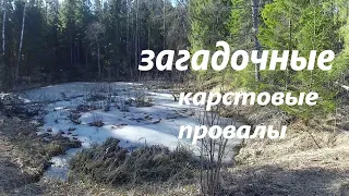 ФАБРИКА В ЛЕСУ карстовые провалы