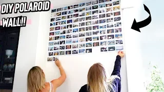 diy polaroid wall // super easy room decor!