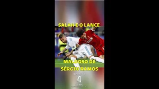 SALAH E O LANCE MALDOSO DE SÉRGIO RAMOS #shorts
