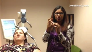 Dr. Kamireddi shows TMS brain mapping through motor function