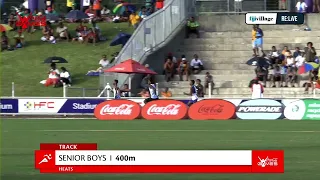 fijivillage Re:Live | Senior Boys 400M Heat 1 | Day 1